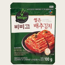 CJ더마켓 집반찬 집밥 가정식 자취템 탑티어 비비고 썰은배추김치 배추 총각 열무 국산 업소용 김치 100G 5개, 10세트