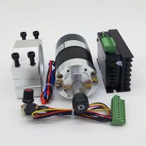 ICROATO WS55-140 브러시리 300W 핀들 고속 0.3KW 공 냉각 모터 ER11 콜렛 클램있는 DC 36V 12000 RPM MACH3, CHINA, Set 3