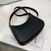 레트로 패션 핸드백 단색 PU 가죽 숄더 언더암 백