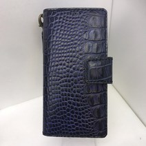 광주폰케이스 천연가죽 수공예 핸드폰케이스 악어엠보 보라색