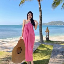 괌원피스 하와이안 해외여행 베트남 휴양지 원피스 여행룩 하와이 사이판 여름하객 비치웨어 휴양지룩