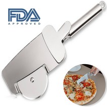 애플트레이더 피자 커터 430sus 피자칼 집게 뒤집개 겸용 다용도 미국FDA, 피자칼 뒤집개 겸용