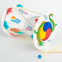 하다니 미술샘 전통 종이장구, 1.가드라인 컬러링 도안, 1인용 개별포장
