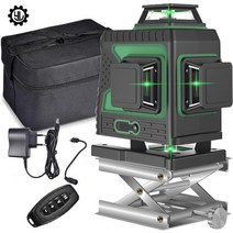 정밀 레벨링머신 레이저 레벨기 수평기 수평계 줄자 거리측정기 오토 자동 레벨기, F. 16라인+베이스+브래킷