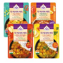 티아시아키친 치킨 마크니 커리 170g + 게살 푸팟퐁 커리 170g + 비프 마살라 커리 170g + 스파이시 비프 마살라 커리 170g 세트, 5세트