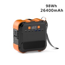 발전기 120w 발전소 98wh 26400mah 휴대용 태양 배터리 충전기 전원 은행 야외 에너지 저장 전원 공급 장치 220v, 없음