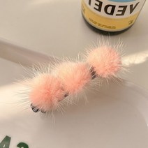 게으름뱅이머리띠 큐빅집게머리티 아이유헤어스타일 폼폼머리핀 털방울머리띠 폼폼집게핀 잔머리머리띠 IU헤어밴드 퍼집게머리띠