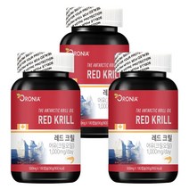 2+1 오로니아 레드크릴 오일 180캡슐 캐나다산 청정 남극해 크릴, 1개
