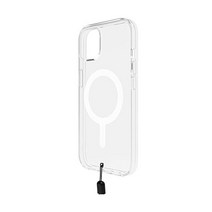 BodyGuardz Carb Clear for iPhone 15 케이스 초슬림 충격 방지 군용 등급 테스트 16FT 낙하 MagSafe 무선 충전 호환 응답 버튼 핑크 글리터
