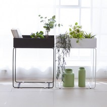 블루밍홈 화분받침대 정리대 거치대 플랜트박스 인테리어 철제, 화이트