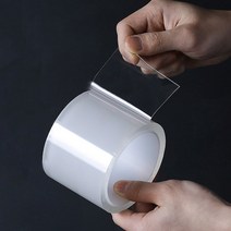 주방 욕실 넓은 폭 투명 실리콘 방수 테이프 5cm 8cm, 5x500cm