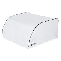 Classic Accessories Over Drive RV 에어컨 커버 Dometic Brisk II 화이트 튼튼한 원단 드로코드 밑단 청소하기 비닐, White