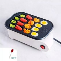 타코야끼만들기 타코야키 팬 기계 베이킹 전기 붕어빵 소시지 핫도그 계란 오믈렛 그릴, 부르고뉴