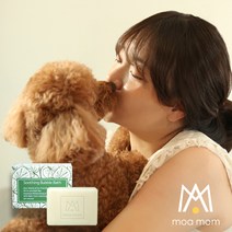모아맘 강아지 비누 천연 발세정제 애견 새끼강아지 드라이 발비누 피부병 샴푸 120g, 1+1개
