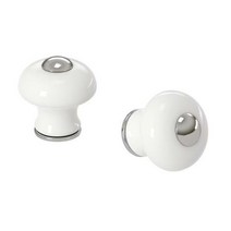[이케아]이케아 HISHULT 히스훌트 손잡이 자기 도자기제 화이트 30mm 2개입 905.345.93