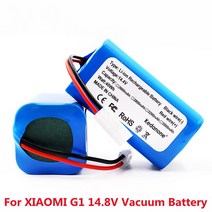 무선로봇청소기 물걸레 전동 스마트 새로운 14.4v 2600mah 리튬 이온 배터리 xiaomi g1 mi essential mjstg1 로봇 진공 청소기 배터리 팩 적합, 4000mah 배터리x1