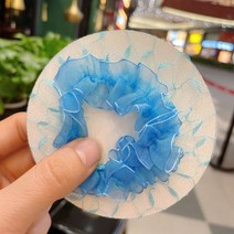 헤드 프로 머리망 공연 시니어 가벨리아 커스텀 발레 머리장식 지젤 229098, 옵션 网格蓝色