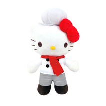 산리오 헬로키티 인형 요리사 쉐프 30cm 고양이 애착