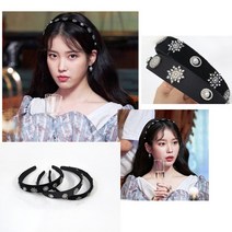 연예인스타일 아이유공단벨벳헤어밴드머리띠(56721 )