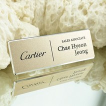 신주부식 금속명찰제작 엣지 호텔 병원 자석 명찰, 선택06.금속_실버_60x20mm, 옷핀＋집게