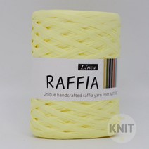 [더니트] 리네아 라피아 Raffia 종이실 레이온실 가방실 모자실 소품실, 449 레몬