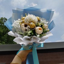플로랄벨로 달콤 초콜릿 조화 꽃다발 DIY kit, 핑크계열