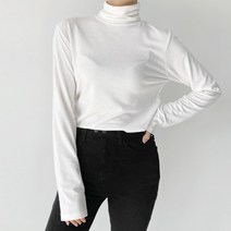 피치 기모 슬림 스판 폴라티