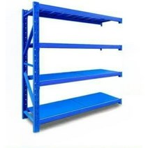 창고 스테이션 파레트랙 선반 적재 조립식 거치대 렉, 150kg L80xD40xH200, 블루 서브프레임 [4층]