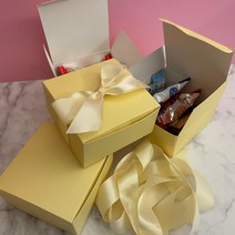 상자 악세사리 보관함 답례 청첩장 선물 띠지 택끈 오간디 리본 지끈 제작 테이프 공예 선물함 선물 꽃꽃이