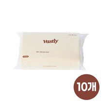 바스틀리 페이셜티슈 리필 66매 밀짚펄프 친환경 먼지없는 화장지 미용티슈 각티슈 리필형, 10개, 1팩