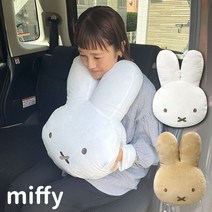 일본 수입 미피 쿠션 핸드워머 인형, 베이지