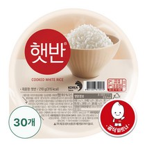 햇반 백미밥 210g 중간공기, 30개