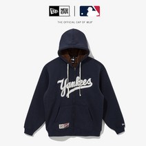 뉴에라 AP 13338678 MLB 쿠퍼스타운 스크립트 뉴욕 양키스 후드 집업 네이비, 없음
