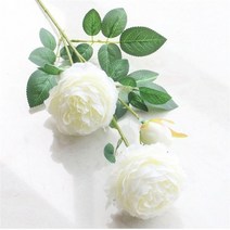 촬영용부케 제주도스냅 센터피스 호접란 안개꽃부케 브라이덜샤워 생화같은조화 꽃다발 웨, 10개, e-화이트