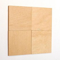 [우드스티커] 우드타일 (반제품) - 입체우드 월데코 포인트 나무스카시 벽장식