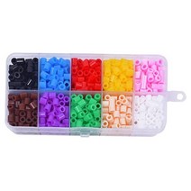 Pegboards와 하마 비즈 다림질 종이 퓨즈 비즈 키트 구슬 키트, 10 COLORS 900PCS
