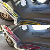 SYM 보이져125 GTS125 알루미늄발판 보이져튜닝, 블랙, 1개