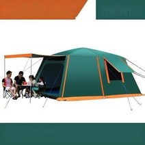 초대형 원터치텐트 캐빈형 캠핑용 8~10인용, 5-8명, 그린