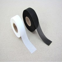 접착테이프심지 폭2.5cm 1롤 단추전용 (화이트 블랙 ), 1개