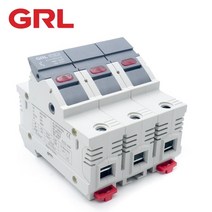 퓨즈 GRL 3P AC RT8-63-3P 퓨즈 홀더베이스 퓨즈 박스 Fast Blow 세라믹 RO6 DIN 레일 Moun 4x5MM 500V, 02 RT8X-63-3P_03 8A