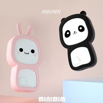 휴대용 미니밈 공기청정기 BR002 음이온 (1+1) 스트랩포함, 토끼핑크 2개