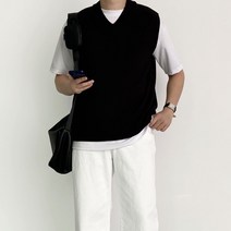 오버핏 여름 니트 조끼 베스트 3color