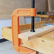 강력한 스틸 재질 DIY 목공 클램프 목재작업 용접작업 고급 C형 플렉시블 크램프 모음, 1개