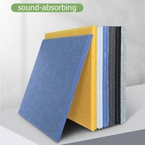 방음재 흡음재 스튜디오 소음 자체 접착 스퀘어 보드 음향 패널 방음 단열 흡수 치료 폼, 검은색, 12개