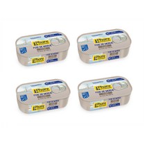 LE PHARE D ECKMUHL 르 파르 에크뮐 스모크 훈제 코드 대구 간 리버 통조림 Smoked cod liver 121g 4개, 1세트