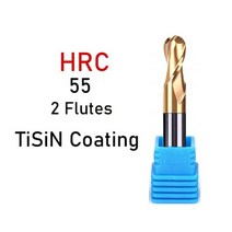 XUHAN 볼 코 엔드 밀 텅스텐 카바이드 커터 CNC 라우터 비트 밀링 공구 R0.5 6mm 8mm 10mm HRC50 55 65 2 4 플루트, CHINA, R1.75X4DX50L, HRC55-2F + 5PCS