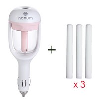 공기청정기 자동차 아로마 디퓨저 12V 스팀 가습기 미니 공기 청정기 아로마 테라피 에센셜 오일 디퓨저 휴, 02 Color B