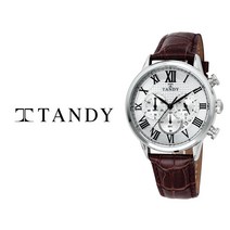 탠디 TANDY 클래식 남성용 크로노그래프 가죽시계 1711(탠디 쇼핑백 증정)