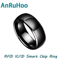 엑세스제어카드 Ic/Id 스마트 칩 링 T5577 Cuid 재기록 가능 키 125khz 복사기 토큰 13.56mhz 배지 Rfid N, 09 IC Ring-63MM