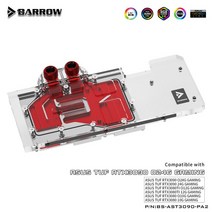 Barrow 풀 커버 GPU 워터 블록 TUF 3090 게이밍용 비디오 카드 VGA 쿨러 라디에이터 5V 3핀 BS-AST3090-PA, PA2 Block5V AURA